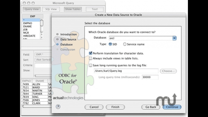 free odbc driver for mac numbers
